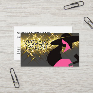 Carte de visite du logo du modèle de mode
