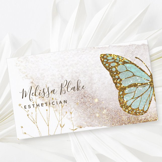 carte de visite du logo du papillon aquarelle (Créateur téléchargé)