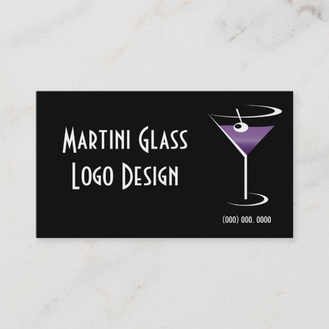 Carte de visite du logo Liquor (Devant)