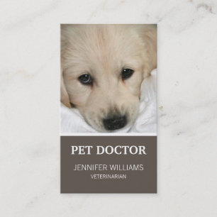 Carte de visite du médecin de chien de Groupon