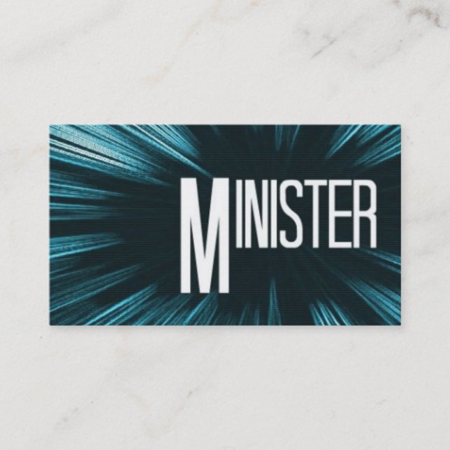 Carte de visite du ministre des étoiles (Devant)