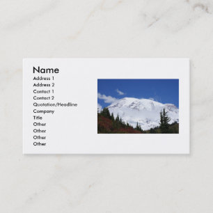 Carte de visite du mont Rainier
