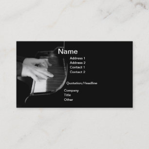 Carte de visite du musicien
