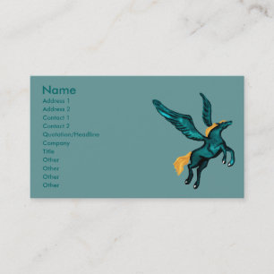 Carte de visite du Pegasus (Turquoise)