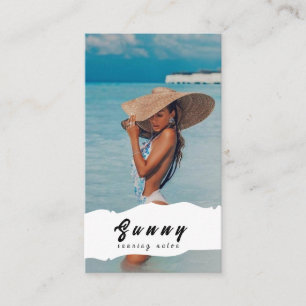 Carte de visite du salon de bronzage