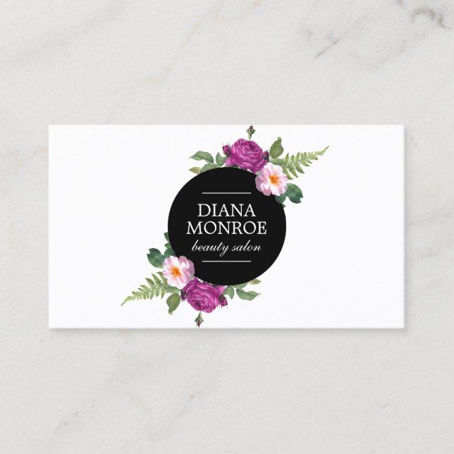 Carte de visite du Salon Floral Moderne (Devant)