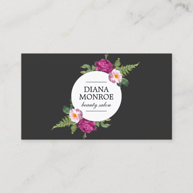 Carte de visite du Salon Floral Moderne (Devant)