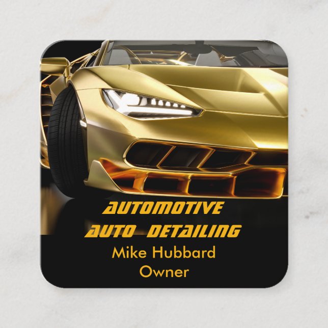 Carte de visite du service de détail automatique m (Devant)