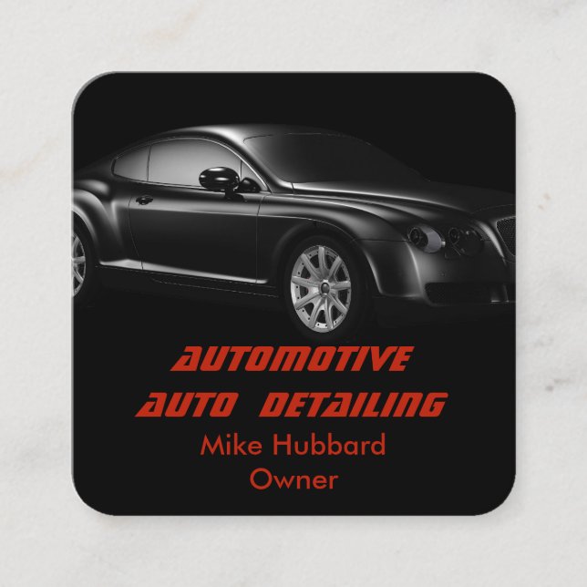 Carte de visite du service de détail automatique m (Devant)