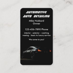 Carte de visite du service de détail automatique m