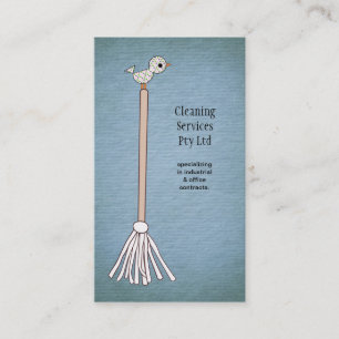 Carte de visite du service de nettoyage Blue Clean