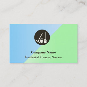 Carte de visite du service de nettoyage profession
