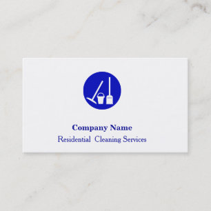 Carte de visite du service de nettoyage profession