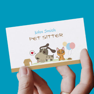 Carte de visite du service de remise pour animaux 