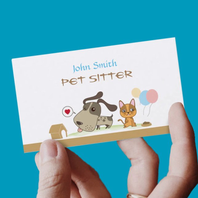 Carte de visite du service de remise pour animaux  (Créateur téléchargé)