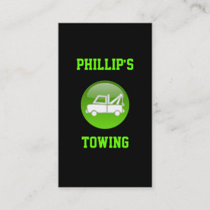 Carte de visite du service de remorquage de camion