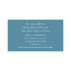 Carte de visite du service de soins pour animaux d