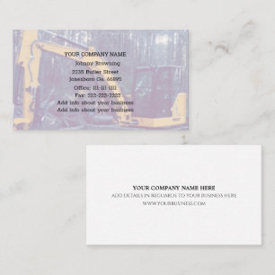 Carte de visite du service d'excavation