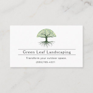 Carte de visite du service Jardin paysager