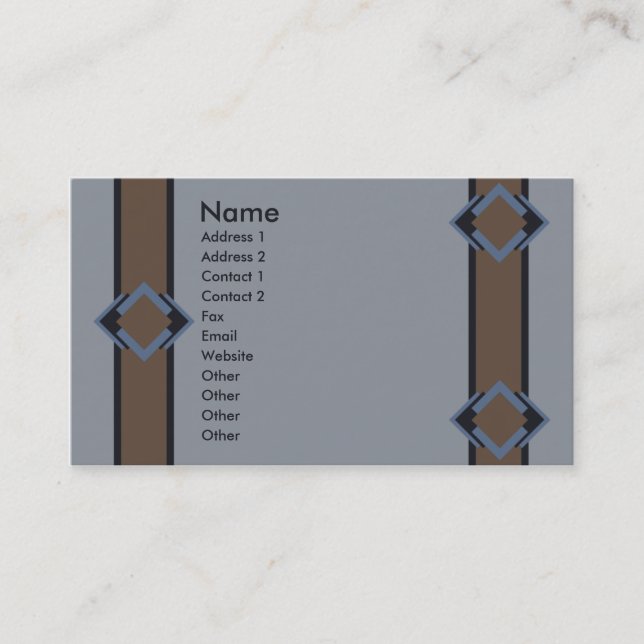 Carte de visite du sud-ouest (Devant)