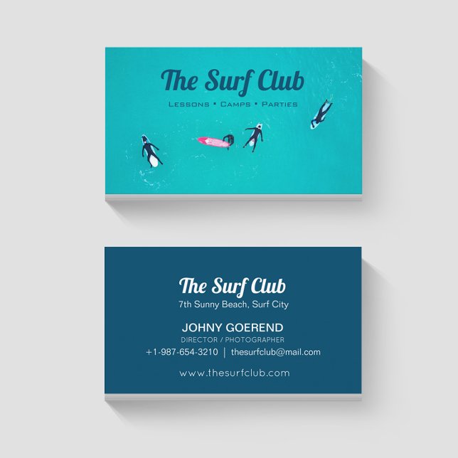 Carte de visite du Surf Club (Créateur téléchargé)