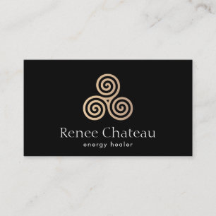 Carte de visite du symbole triple spirale, Triskel