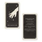 Carte de visite du technicien de l'ongle du Tarot 