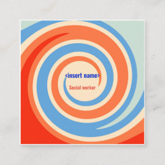 Carte de visite du travailleur social