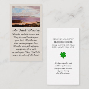 Carte De Visite Dublin Célébration de la vie avec Purple Red Sienn