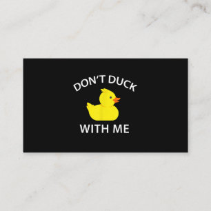 Carte De Visite Duck Duck With Me Funky Rubber Duck