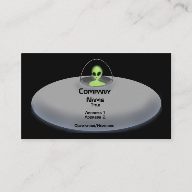 Carte de visite d'UFO (Devant)