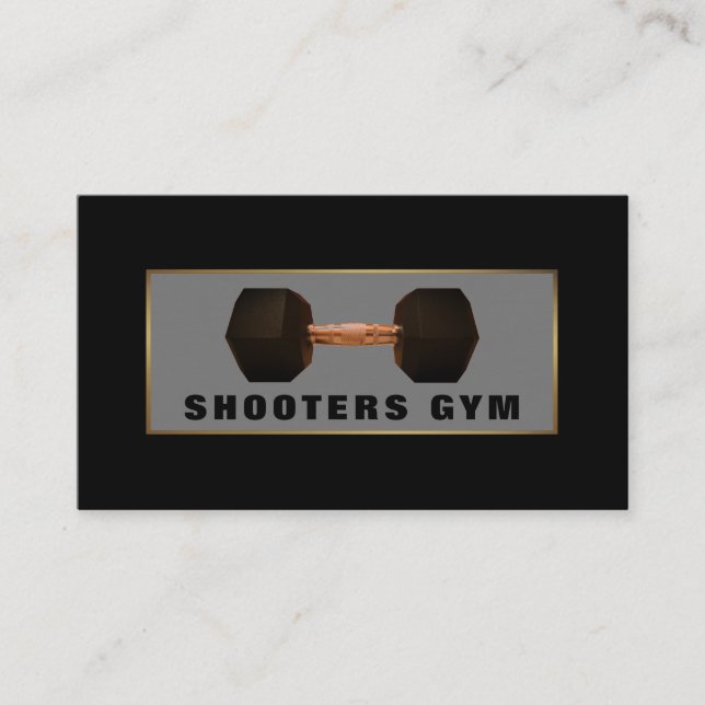 Carte De Visite Dumbbell Weight, Entraîneur personnel, Instructeur (Devant)