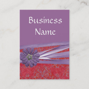 Carte De Visite D'une manière élégante pourpre