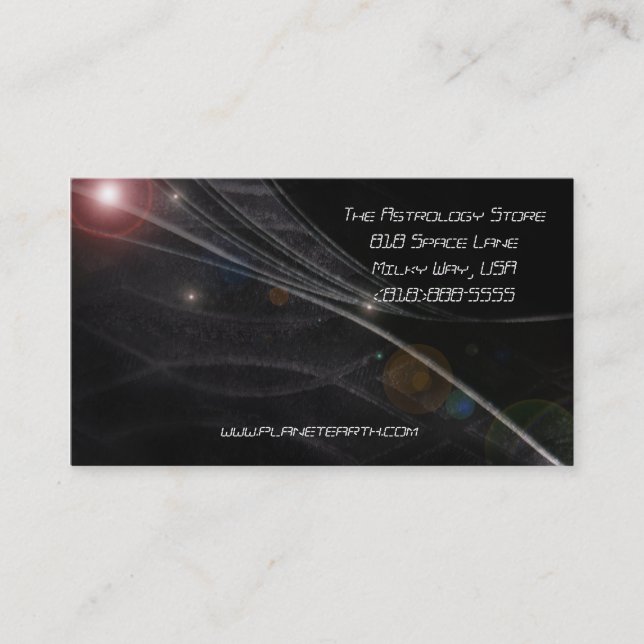 Carte de visite d'univers (Devant)