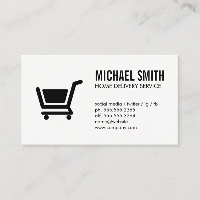 Carte De Visite E-commerce / Monogramme (Devant)