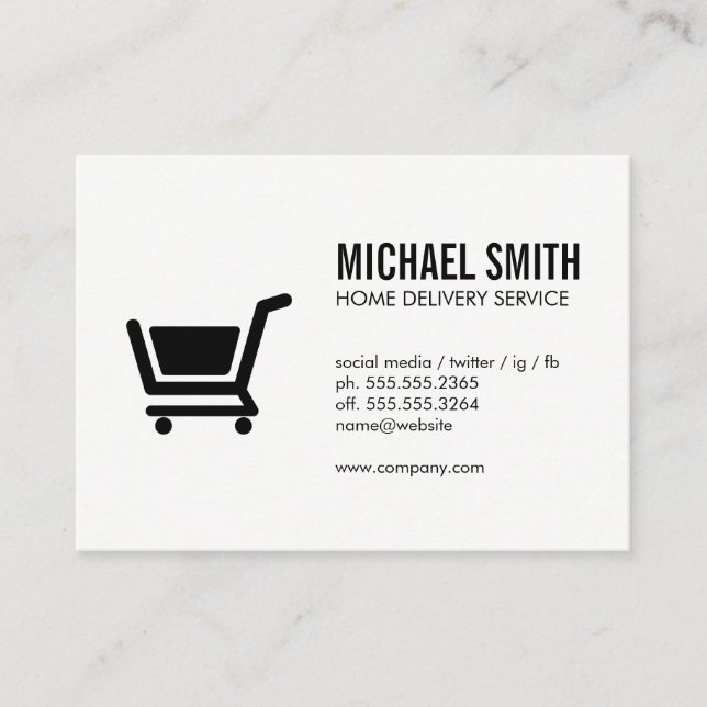 Carte De Visite E-commerce / Monogramme (Devant)
