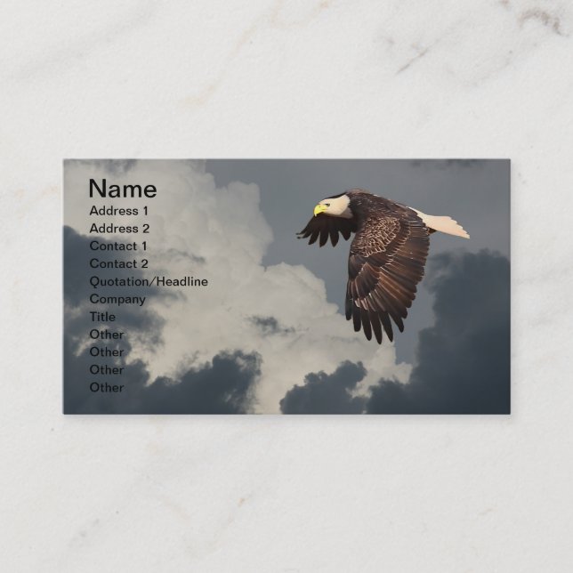 CARTE DE VISITE EAGLE DE MONTÉE (Devant)