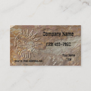 Carte De Visite Eagle maya de relief par pierre
