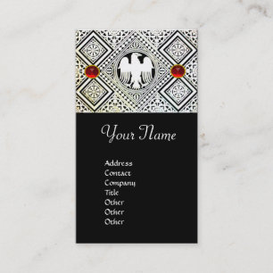 CARTE DE VISITE EAGLE, RUBY ROUGE