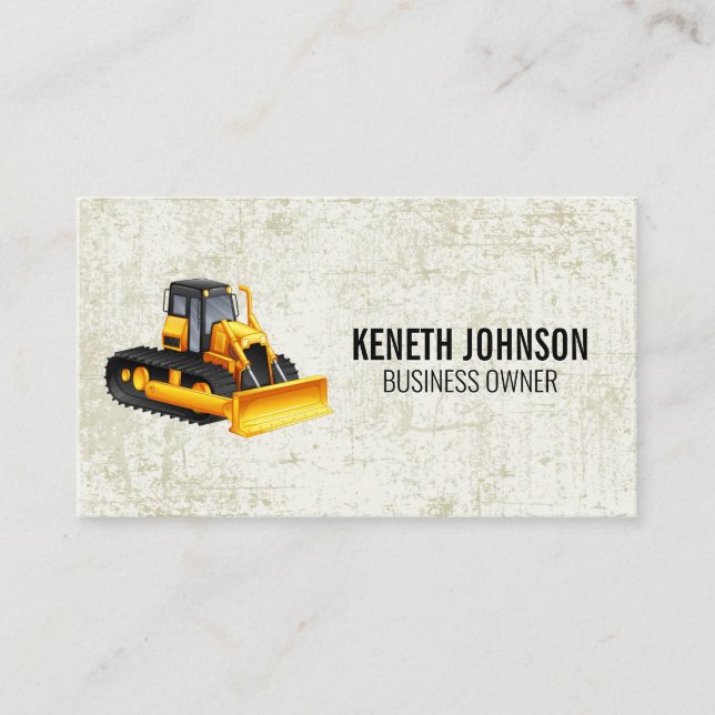 Carte De Visite Earth Mover | Véhicule de construction (Devant)