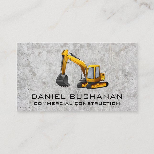 Carte De Visite Earth Mover | Véhicule de construction (Devant)