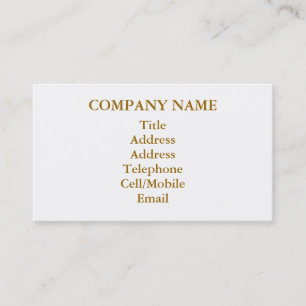 CARTE DE VISITE EAU