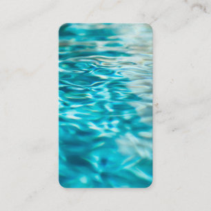 Carte De Visite Eau Abstraite Blue Green Turquoise Aqua Sea