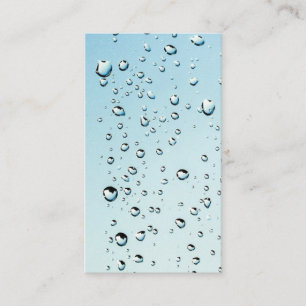 Carte De Visite Eau avec bulles