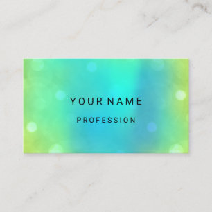 Carte De Visite Eau bleue Pont Abstrait Économie verte minimale