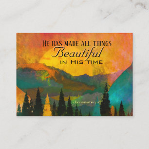Carte De Visite Ecclesiaste 3:11 Has made all things beautiful