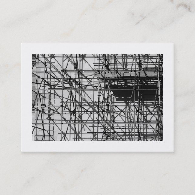 Carte De Visite Échafaudage (Bordé) (Devant)