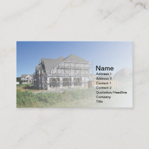 Carte De Visite échafaudage par un grand nouvel en construction à