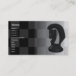 Carte De Visite Échecs - affaires