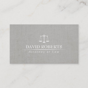 Carte De Visite Échelle de mandataire d'avocat de toile chique de
